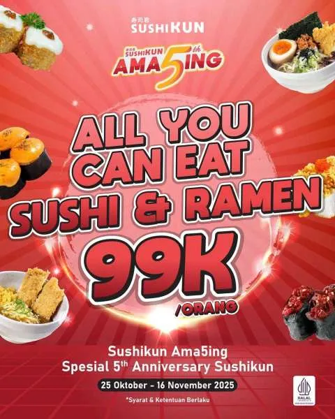 Promo Sushikun Ama5ing sampai 16 November 2025