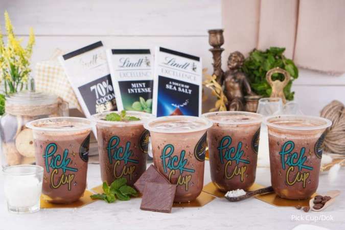 Pick Cup jalin kolaborasi dengan Lindt, brand coklat ternama asal Swiss