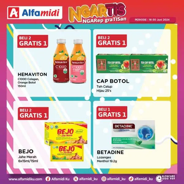 Promo Alfamidi Ngartis (Ngarep Gratisan) Periode 16-30 Juni 2024