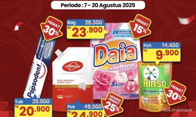 Katalog Promo Indomaret Super Hemat Periode 7-20 Agustus 2025, Spesial Kemerdekaan!