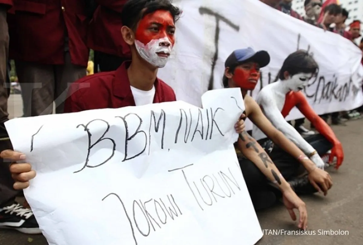 Demo tolak BBM subsidi naik terjadi di Pamekasan 