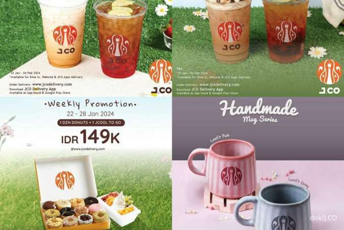 Promo JCO Akhir Januari 2024, Ada Handmade Mug Series Warna Pink dan Abu