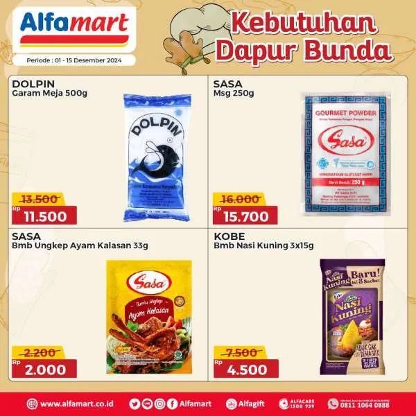 Promo Alfamart Kebutuhan Dapur Periode 1-15 Desember 2024