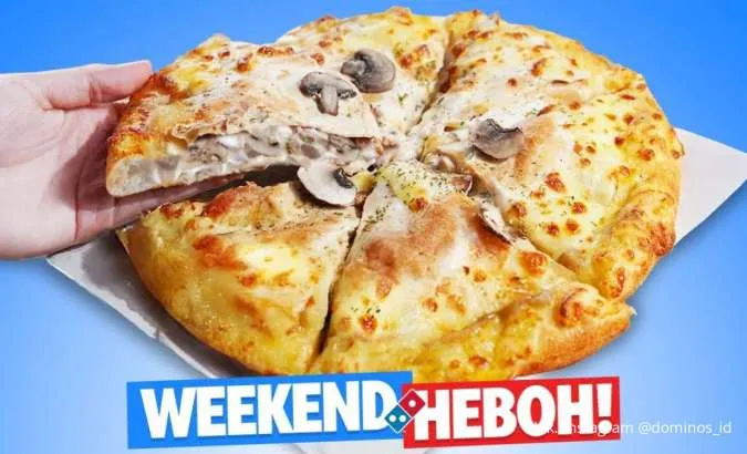 Promo Domino's Pizza Weekend Heboh September 2025, Beli Medium Pizza Diskon 40%
