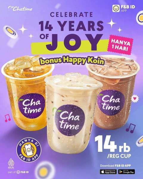 Promo Chatime Anniversary ke-14 Tahun 2025