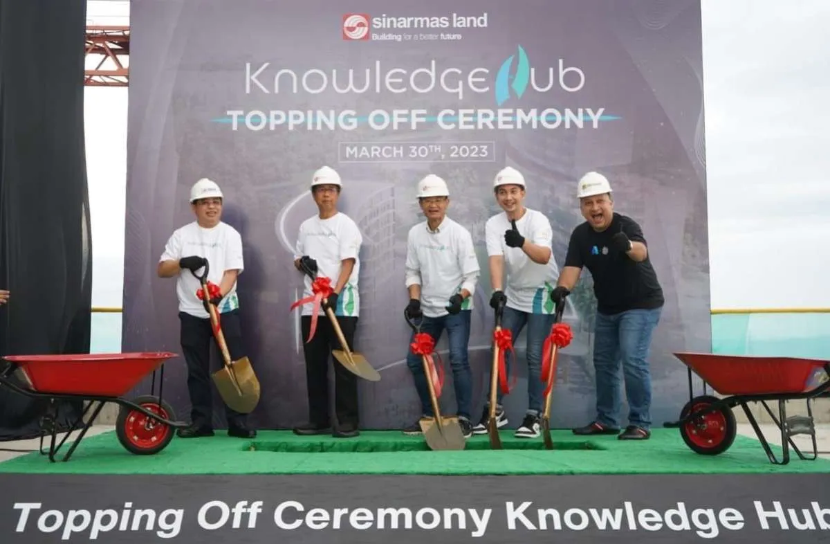 Sinar Mas Land Gelar Topping Off Gedung Knowledge Hub di Kawasan Digital Hub BSD City