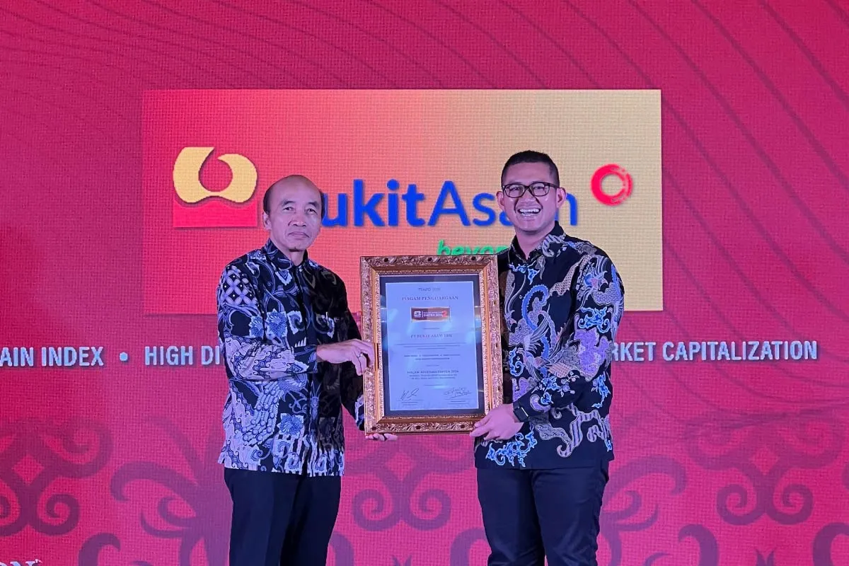 Bukit Asam (PTBA) Raih Penghargaan Tertinggi di Malam Apresiasi Emiten 2024