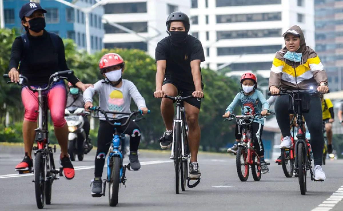 Pesepeda di Jakarta meningkat, lalu lintas kendaraan bermotor menurun sepekan PSBB