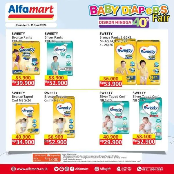 Promo Alfamart Baby Diapers Fair Periode 1-15 Juni 2024