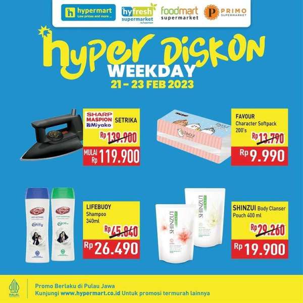 Katalog Hypermart Hyper Diskon Weekday Periode 21-23 Februari 2023