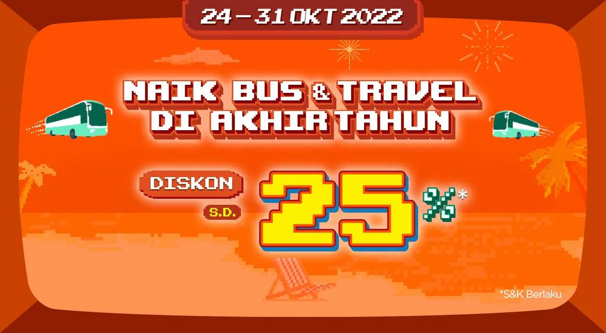 Promo PegiPegi PAS hingga 31 Oktober 2022, Nikmati Diskon Tiket Bus & Travel 25%