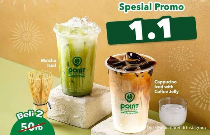 Promo Point Coffee 1.1 Hari Ini 1 Januari 2025, Beli 2 Lebih Murah di Tahun Baru