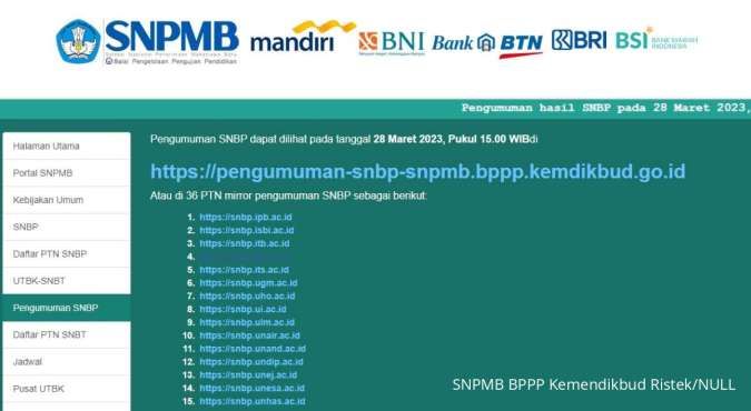 Cek Di Pengumuman-snbp-snpmb.bppp.kemdikbud.go.id, 519.502 Siswa Tak Lolos SNBP 2023
