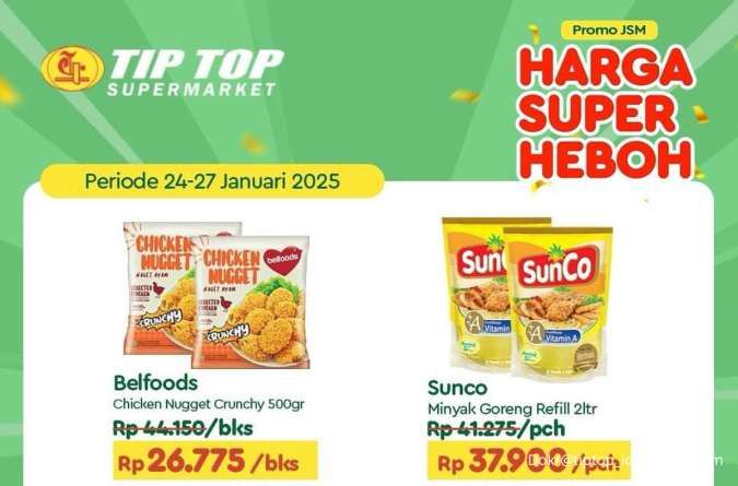 Promo Minyak Goreng di JSM Tip Top & Superindo Januari, Dapatkan Sunco Lebih Murah