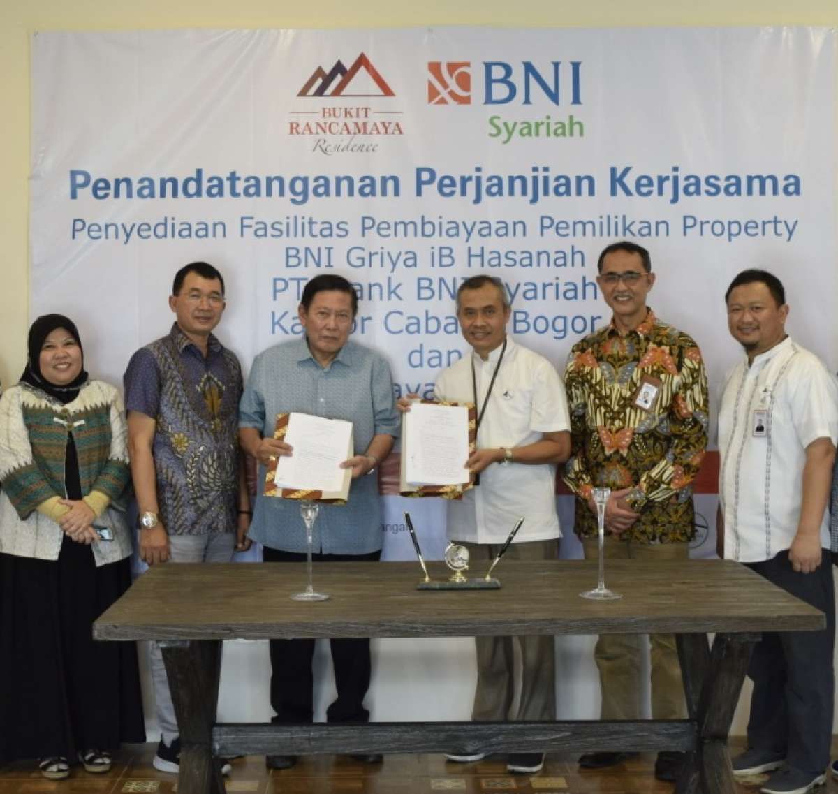 Tingkatkan Bisnis Properti, BNI Syariah Gandeng Developer PT. Rancamaya Griya Sentosa