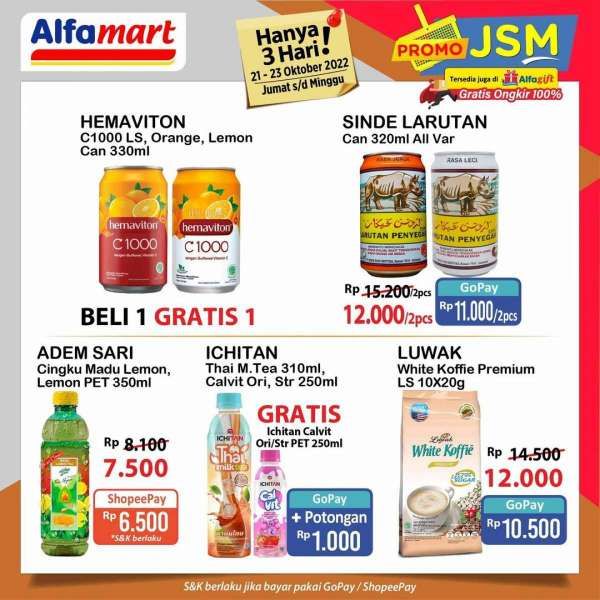 Katalog Promo JSM Alfamart Terbaru 21-23 Oktober 2022