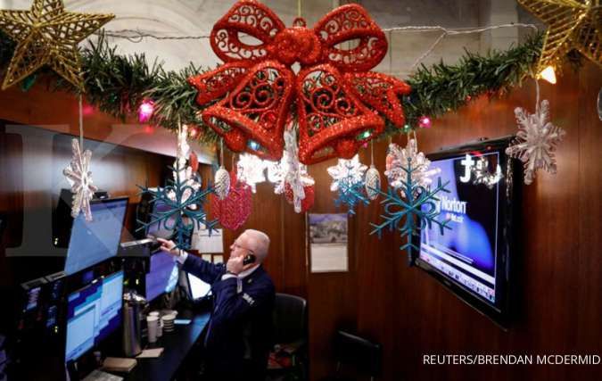 Dibuka sumringah, Wall Street menyentuh rekor baru