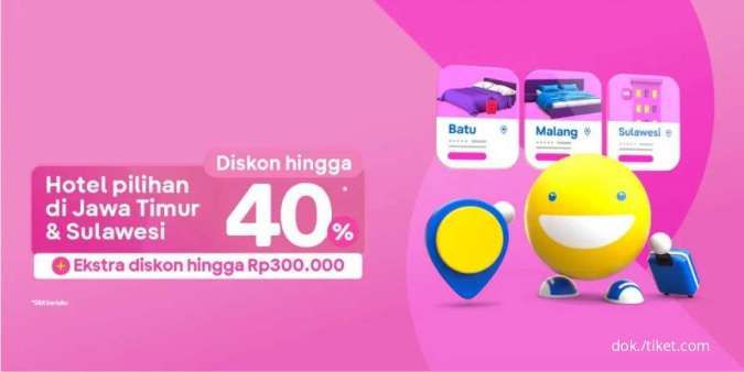 Promo Tiket.com s.d 23 Juni 2022, Diskon Hotel Jawa Timur & Sulawesi Hingga 40%