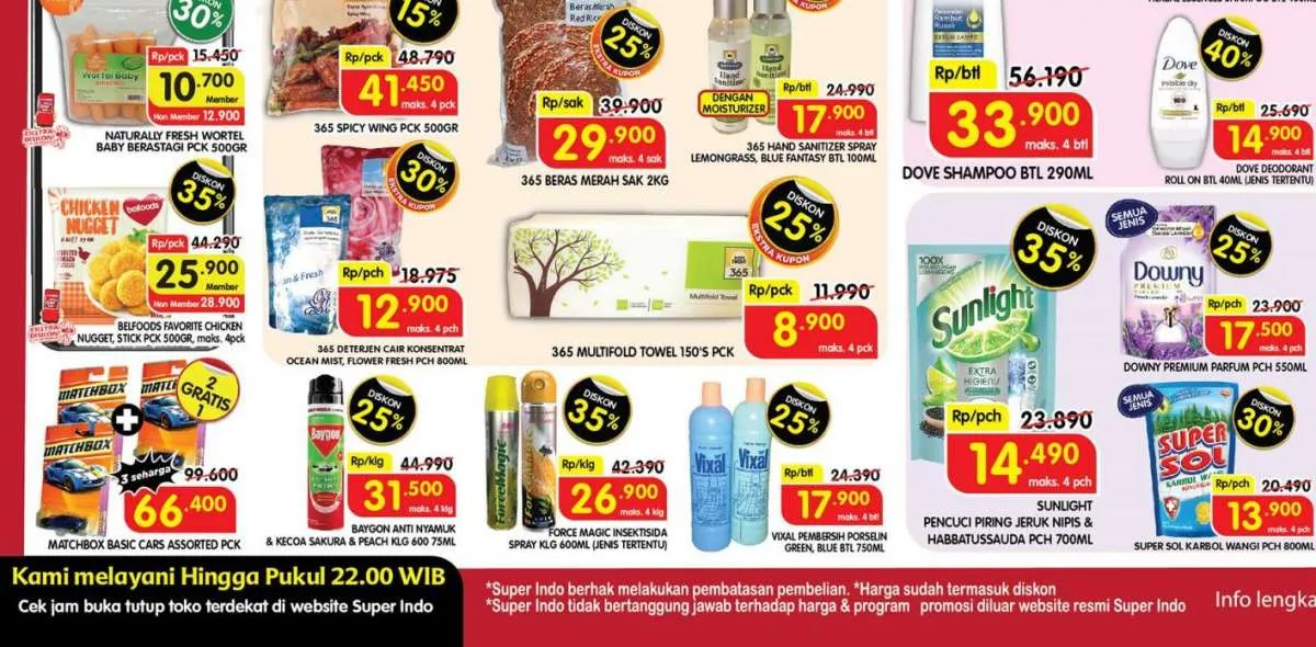Promo Superindo Hari Selasa 6 September 2022, Harga yang Lebih Terjangkau
