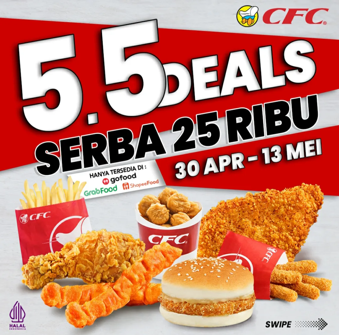 Promo CFC Indonesia Paket 5.5 Deals Serba 25 Ribu