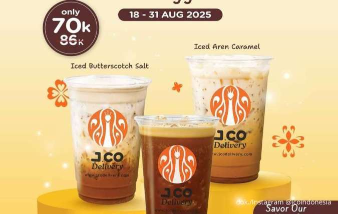Promo J.CO Spesial Delivery Agustus 2025, 3 Minuman Baru Lebih Hemat
