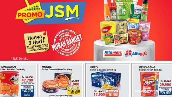 Promo JSM Alfamart Terbaru 25-27 Maret 2022, Nikmati Belanja dengan Harga Lebih Murah