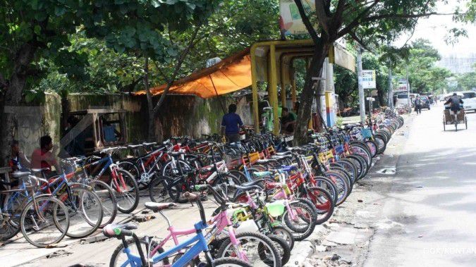 Sentra sepeda: Diburu sebagai hadiah bagi anak