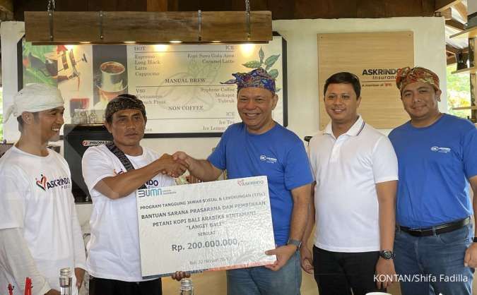 Askrindo Salurkan Rp 200 Juta untuk Program Pemberdayaan Petani Kopi Bali
