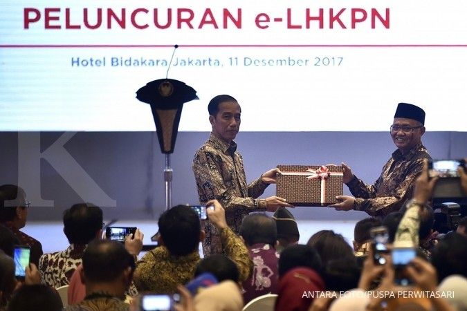 Jokowi paling rajin lapor gratifikasi ke KPK