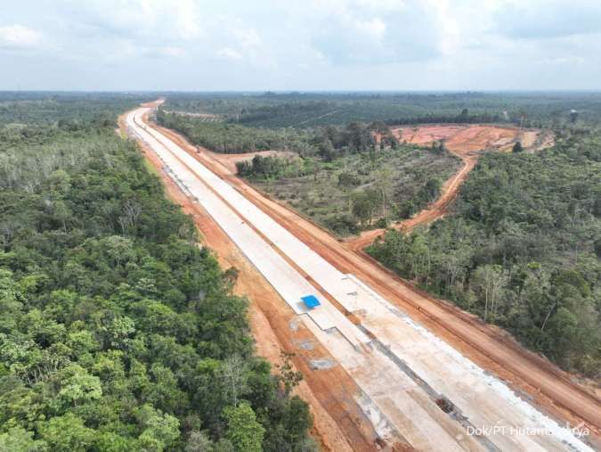 Progres Konstruksi Capai 68,28%,Hutama Karya Kebut Pembangunan Jalan Tol Betung-Jambi