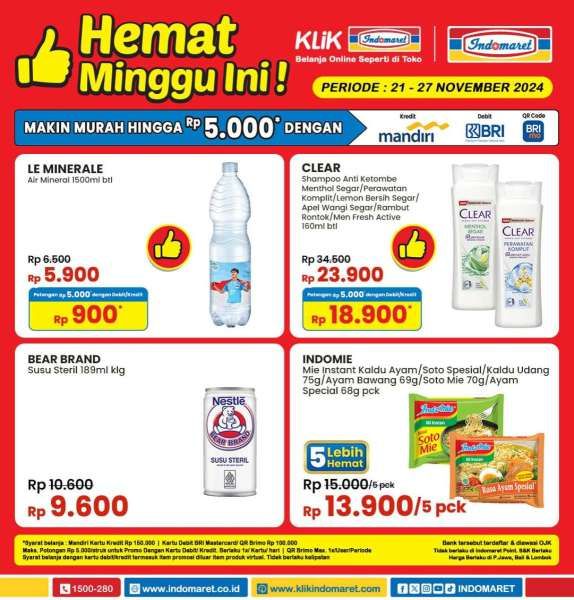 Promo Indomaret 21-27 November 2024 Hemat Minggu Ini