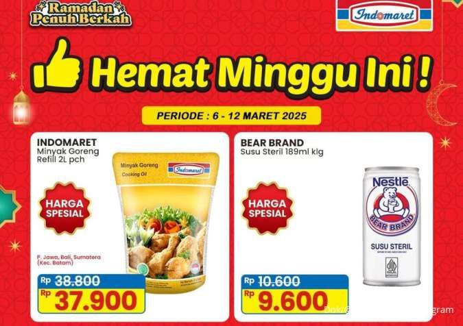 Promo Indomaret Hemat Sampai 12 Maret 2025, Minyak Goreng & Bear Brand Harga Spesial