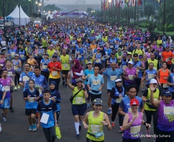 Astra Life jadi teman lari peserta Electric Jakarta Marathon 2018