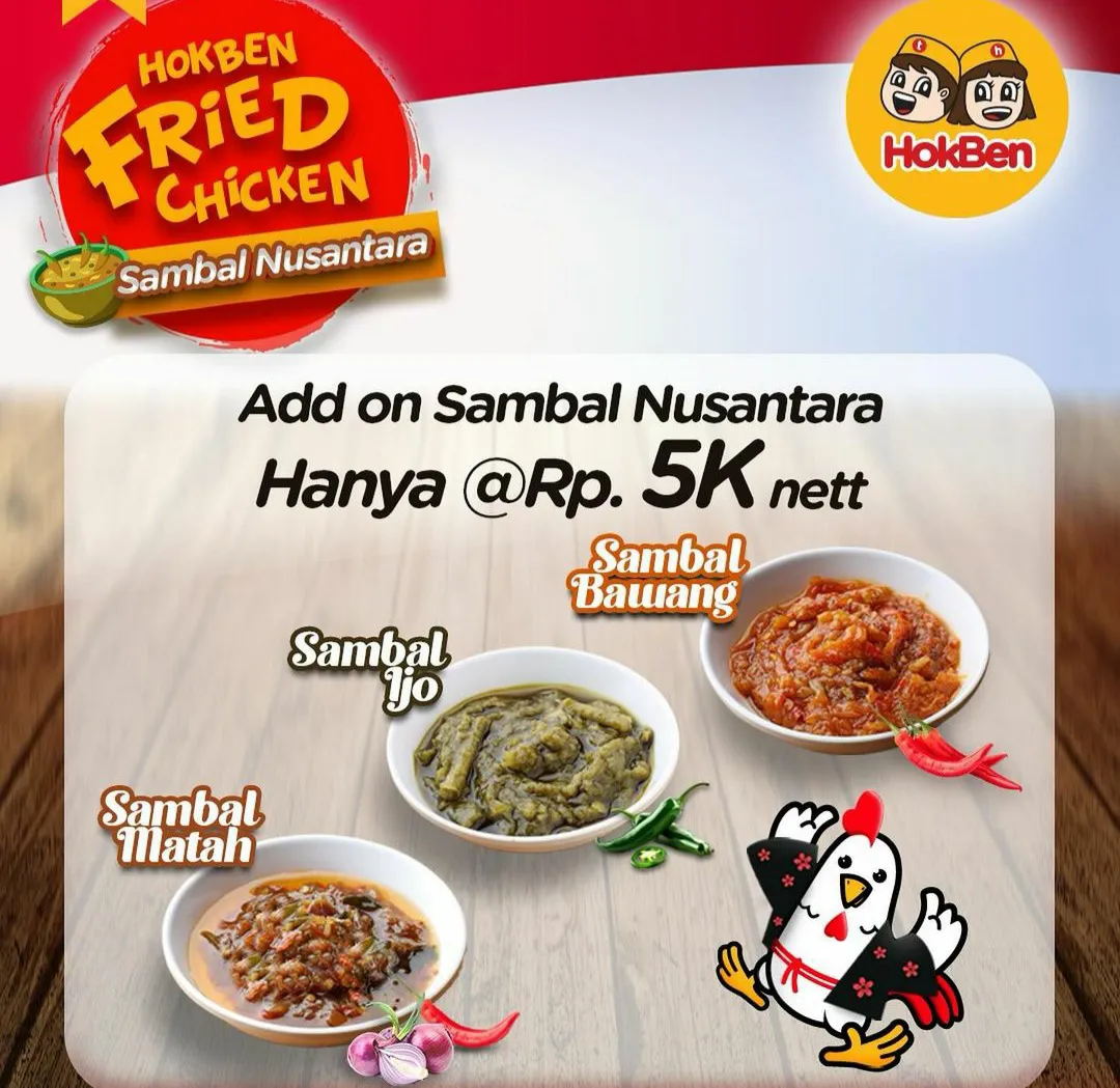 Promo Hokben menu baru Sambal Nusantara