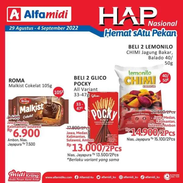 Promo Alfamidi Hemat Satu Pekan Periode 29 Agustus-4 September 2022
