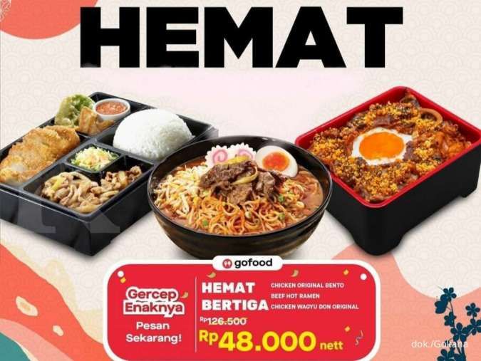 Promo Gokana 12-13 Maret 2022, Diskon 3 Porsi Paket Hemat Rp 48.000