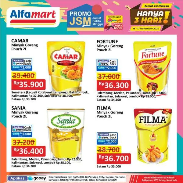 Promo JSM Alfamart Periode 15-17 November 2024