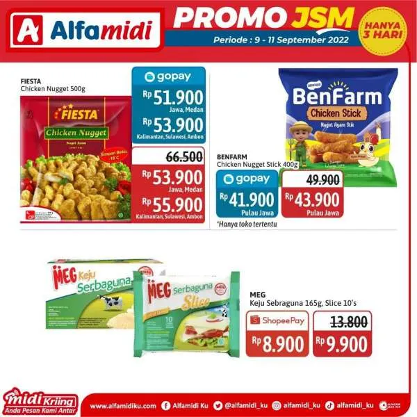 Promo JSM Alfamidi Periode 9-11 September 2022