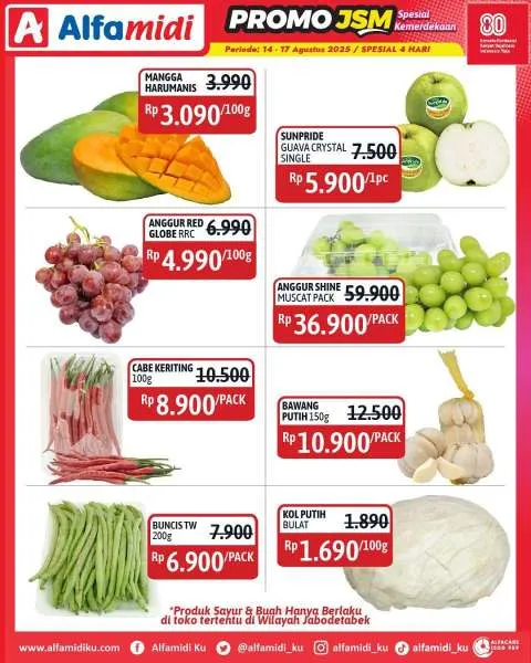 Promo JSM Alfamidi Spesial Kemerdekaan Periode 14-17 Agustus 2025