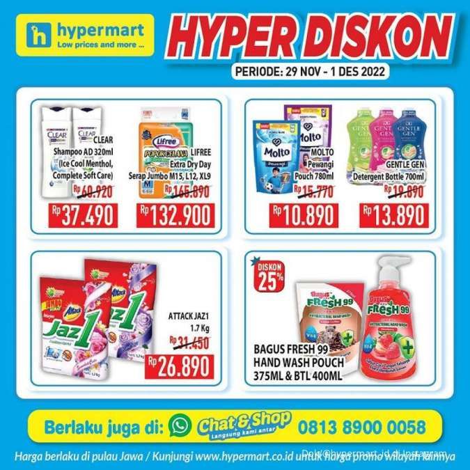 Katalog Harga Promo Hypermart 29 November-1 Desember 2022