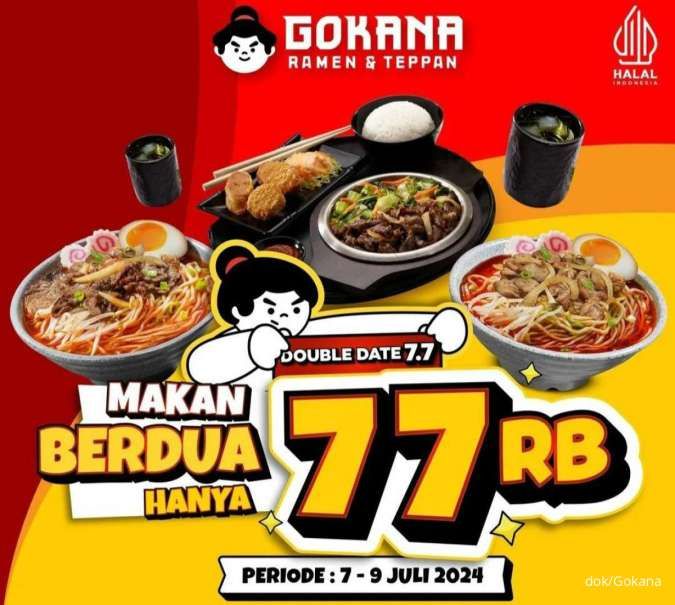 Promo 7.7 Makanan Hemat Juli 2024 di McD, CFC, Burger King, Gokana, Wingstop