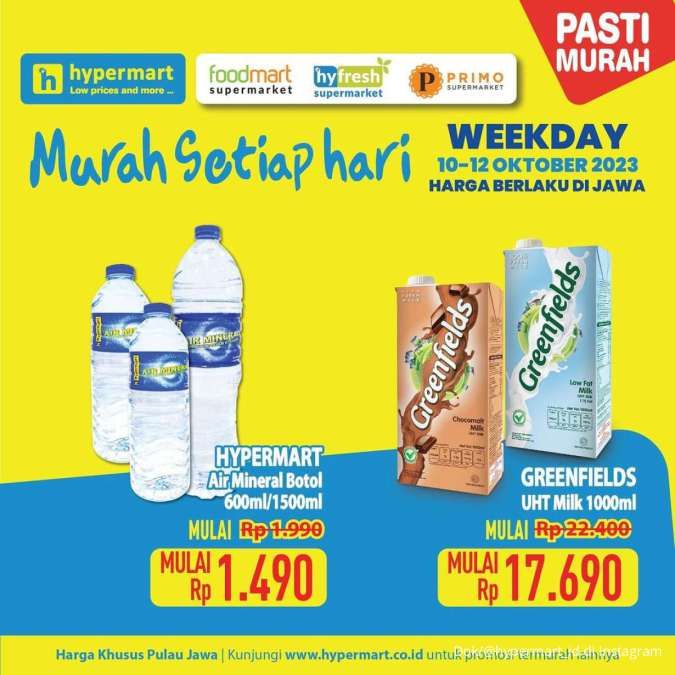 Promo Hypermart Hyper Diskon Weekday Terbaru 10-12 Oktober 2023