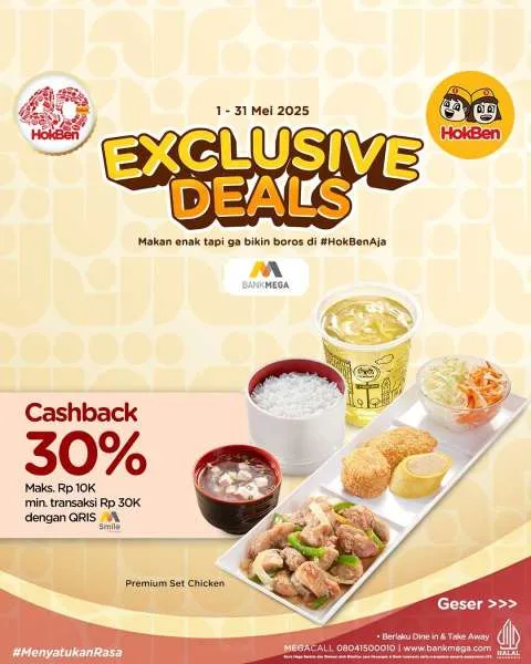 Promo Hokben Exclusive Deals Bank Mega
