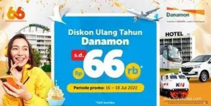 Hari Terakhir Promo Kartu Kredit Danamon, Diskon Semua Produk Traveloka s.d Rp 66.000