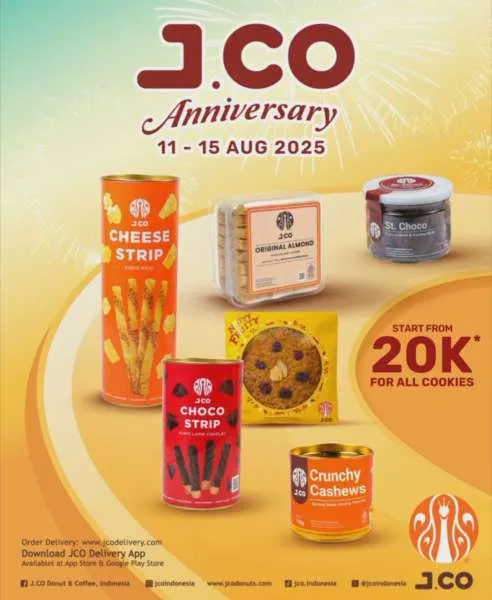 Promo JCO Anniversary ke-20 All Cookies