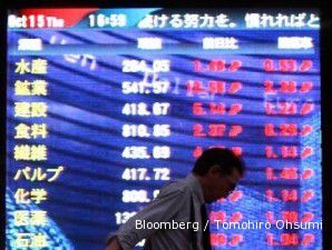 Klaim penganggguran AS bikin bursa Jepang melorot