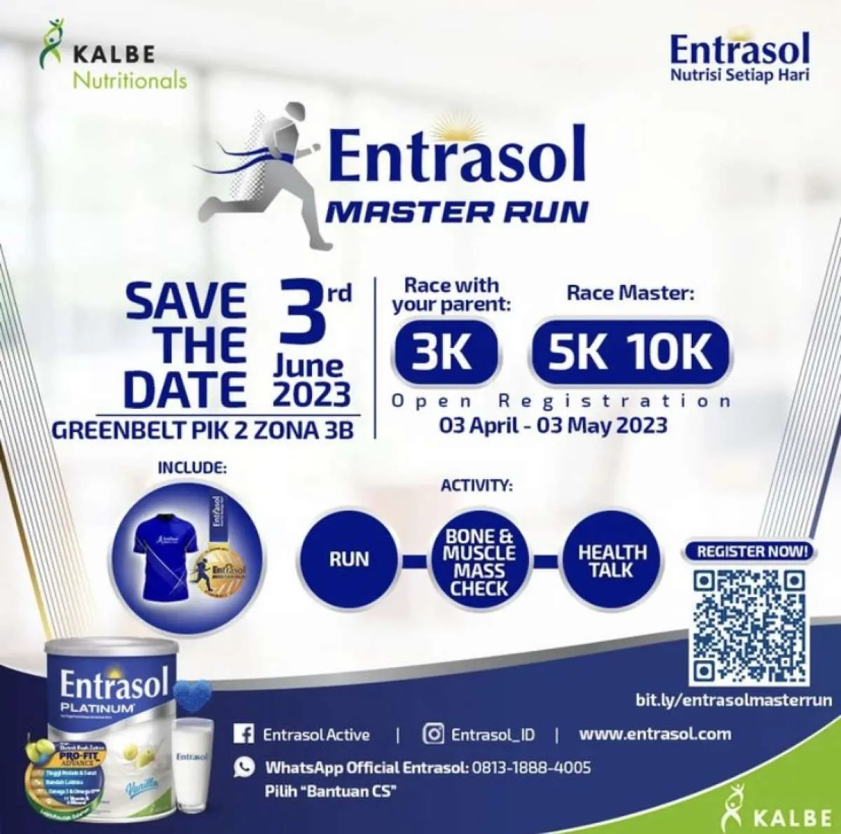 Entrasol Master Run 2023:Event Lari Kategori Master 40+ untuk Jaga Otot & Jantung 