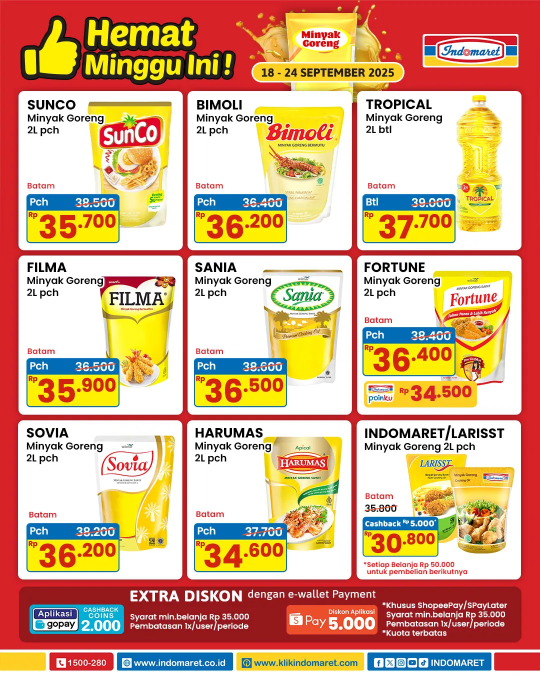 Promo Minyak Goreng Indomaret Periode 18-24 September 2025