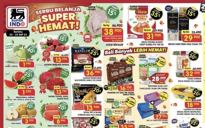 Promo Weekday Superindo & Hypermart 22-25 September 2025, Ikan Shisamo Diskon 45%