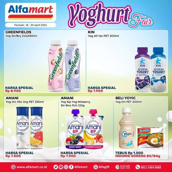 Promo Alfamart Yoghurt Fair Sampai 30 April 2024